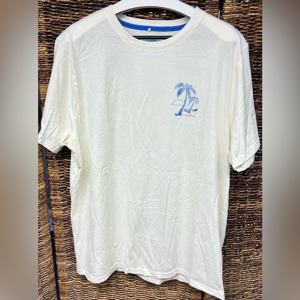 Chubbies, The Weekend Has Arrived, Men’s‎ White XXL Shirt